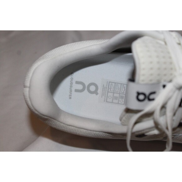 NIB ON CLOUD MEN'S CLOUDSURFER ATHLETIC SNEAKERS 14 WHITE FROST NIB - Picture 5 of 7